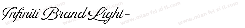 Infiniti Brand Light字体转换